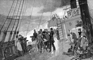 Begrafenis op zee. 1890
