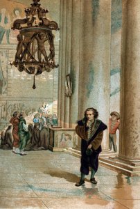 Galileo Galilei (1564-1642) observeert de oscillatie van de lamp in de kathedraal van Pisa. Uit 