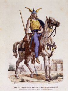 Gallische ruiter na de Romeinse invasie - in 