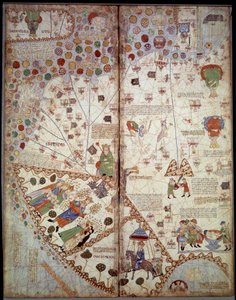 Geografische kaart: China, Ganges-vallei, Sumatra, Ceylon