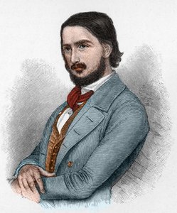 Georg Friedrich Rudolph Theodor Herwegh (1817-1875) Duitse dichter, revolutionair en vertaler.