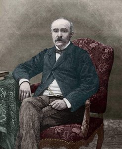 Georges Clemenceau (1841-1929), Franse politicus in 1885. door Unknown artist
