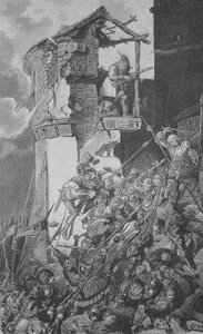 Duitse Boerenoorlog (1524-1526): Verwoesting van Murrhardt, een klein stadje in de Rems-Murr-Kreis, ongeveer 40 km ten noordoosten van Stuttgart in het hart van het Zwabische Woud