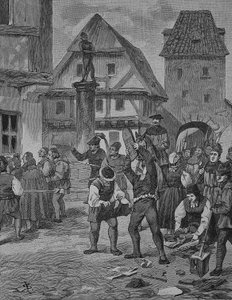 Duitse Boerenoorlog (1524-1526): De boeren in Berken mishandelen de Joden