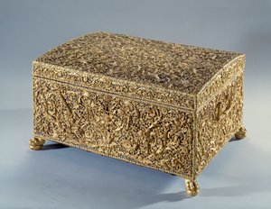 Gouden doos bekend als Anne van Oostenrijk (1601-1666) aangeboden door kardinaal Jules Mazarin (Giulio Raimondo Mazzarino of Mazarino) (1602-1661) door Unknown artist
