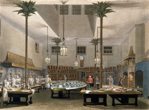 Grand Hotel: de keukens van het Great Pavillon Hotel in Brighton. 1850