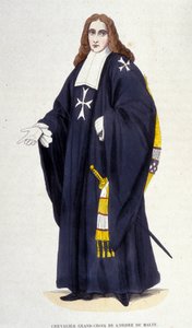 Grote Ridder - Kruis van de Orde van Malta, gravure 19e eeuw