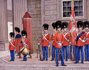 Grenadiers van de Deense Garde door Unknown artist