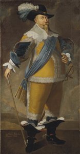 Portret van koning Gustaaf II Adolf van Zweden door Unknown artist