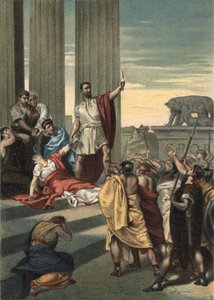 Geschiedenis van het oude Rome: Lucretia, Brutus en Collatinus. Lucretia (Lucrezia, Lucretia, Romeinse dame) was het slachtoffer van geweld door haar neef Sextus Tarquinius, de zoon van Tarquinius Superbus. Lucretia stuurde haar vader en echtgenoot (Collat
