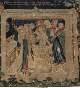 Geschiedenis van Sint Piat en Sint Eleuthère, Scene 13: De doop van Blanda door Unknown artist