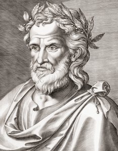 Homerus. Portret.