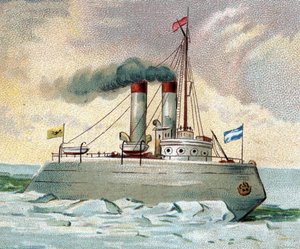 IJsbreker - IJsbreker Schip (Ice Breeze) eind 19e eeuw door Unknown artist