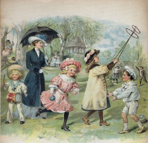 Illustratie in "La jour de Ginette et Raymond", begin 20e eeuw. door Unknown Artist