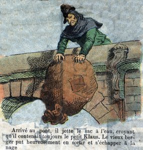 Illustratie uit het einde van de 19e eeuw voor het sprookje van Hans Christian Andersen (1805-1875) 
