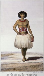 Inheemse van Oceanië - in "Eerste Zweedse omvaart" door Skogman Carl Johan Alfred, ed. Stockholm, Adolf Bonnier