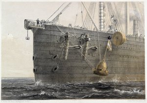 Installatie van onderzeese kabel in 1858 (landmark boei) - in W. H. Russel