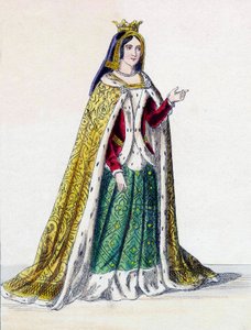 Isabella I van Castilië, bekend als de Katholieke (1451-1504), Koningin van Castilië. door Unknown artist