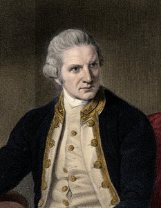James Cook 1728-1779 - gravure - 19e eeuw