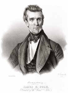 James K. Polk, President van de Verenigde Staten door Unknown artist
