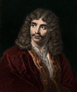 Jean Baptiste Poquelin Molière 1622-1673 - gravure - 19e eeuw