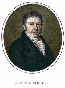 Jean Nepomucene Hummel (Johann Nepomuk Hummel) (1778-1837). Oostenrijkse pianist en componist door Unknown artist