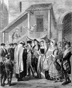 Joodse bruiloft in Duitsland door Unknown artist