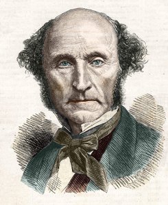 John Stuart Mill (1806 - 1873), Britse filosoof en econoom. door Unknown artist