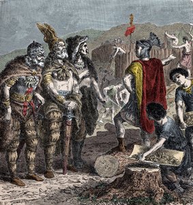 Julian en Frankische Hoofden - Ontmoeting tussen keizer Julianus en Frankische hoofden