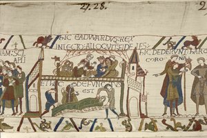 Koning Edward de Belijder op zijn sterfbed, Tapijt van Bayeux door Unknown artist