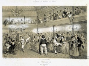 La Courtille: volksbal - 19e eeuw