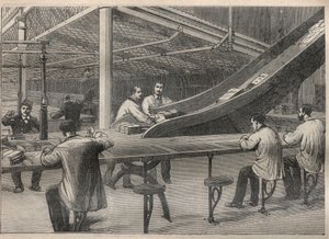 De post: het stempelen van brieven in het Hotel des Posts de Paris door Unknown artist