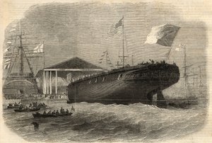 Te water laten van de Portugese korvet 