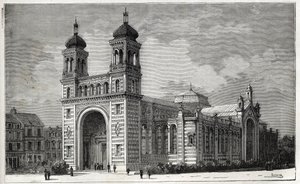 Le Palais Rameau in Lille - gravure van 1884 door Unknown artist