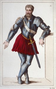De ridder Bayard (1475-1524) gravure 1830