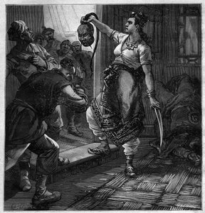 Le pirate du Tonkin - illustratie voor de roman door Pierre Mael (Charles Causse en Charles Vincent) gravure in 