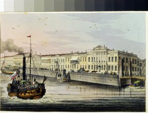 De Engelse kade in Sint-Petersburg (Album van Marie Taglioni) door Unknown artist