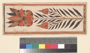 Bladige bloem door Unknown artist