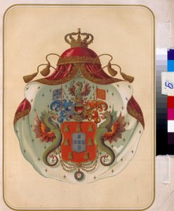 Het wapen van de Vrijmetselaars Grootloge van Mecklenburg