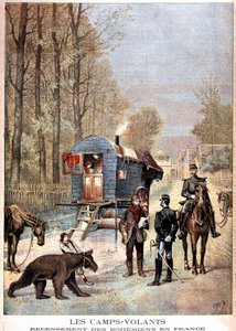 Les camps volants: Telling van zigeuners in Frankrijk (Roulotte, zigeuners en gendarmes) - in 
