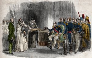 Bevrijding van Abd-el-Kader door Napoleon III uit het kasteel van Amboise door Unknown artist