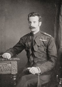 Luitenant-generaal Douglas Mackinnon Baillie Hamilton Cochrane, 12e graaf van Dundonald, uit het boek South Africa and the Transvaal War door Louis Creswicke, uitgegeven 1900