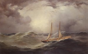 Livonia na het verliezen van de boegspriet midden-Atlantisch, 1871 door Unknown