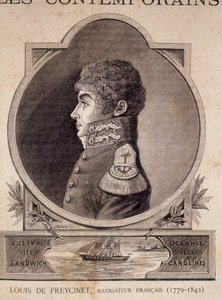 Louis de Freycinet, Franse navigator (1779 - 1842) - in 