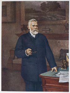 Ludvig Nobels broer Alfred Nobel door Unknown artist