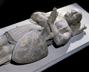 Liggend in Bertrand du Guesclin (1320-1380) Saint Denis. Basiliek. door Unknown artist