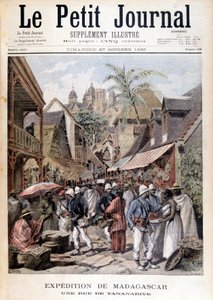 Madagaskar Expeditie: een straat in Tananarive - in 