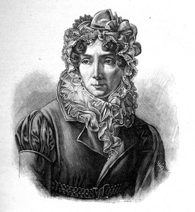 Madame de Genlis - Portret van Stéphanie Felicite Du Crest de Saint-Aubin (1746-1830), Gravin van Genlis, Franse schrijfster.
