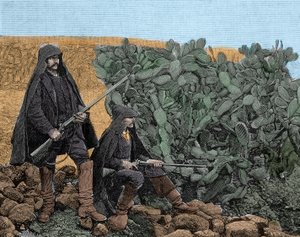 Maffia (Cosa nostra) in Sicilië: picciotti jonge leden van de maffia, eind 19e eeuw door Unknown artist