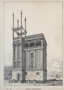 Maison Phenicienne - (Fenicisch Huis, Wereldtentoonstelling, Parijs) door Unknown artist